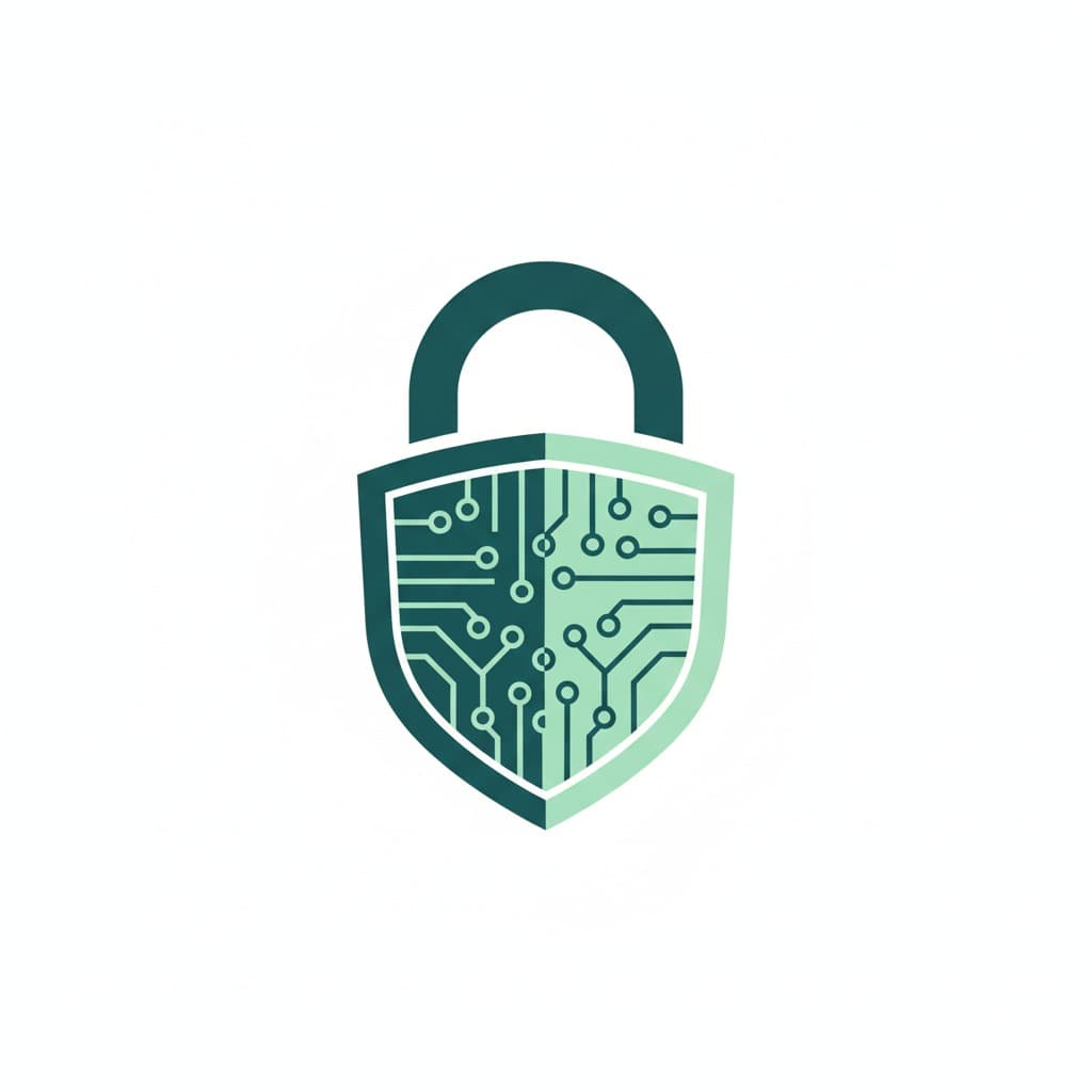 Padlock icon for data security